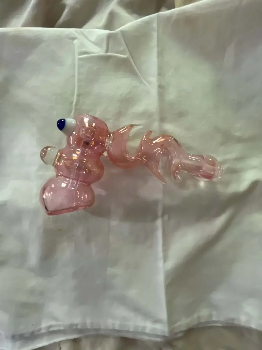 T Tree Glass Ruffer Character Heady Glass Piece  with Milli Eyes